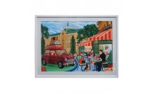 กรอบรูปภาพวาดศิลปะสีน้ำแนวอาร์ต